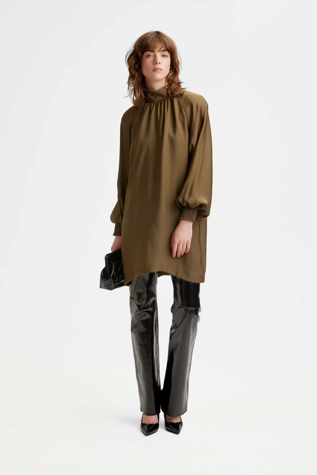 Gestuz Kjoler>Luellagz Kjole Dark Olive